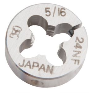 BOLT KNOB ROUND DIE, 13/16'' DIAMETER, 5/16''-24 THREAD