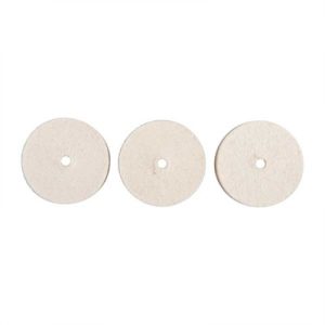 UNMOUNTED FELT BOB SQUARE 1''X3/8'' 3 PACK