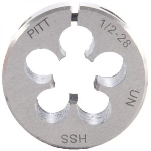 FLASH SUPPRESSOR ROUND DIE 1'' DIA, 1/2''-28 TPI FOR AR-15-M16
