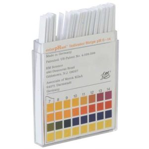PH COLOR TEST STRIPS, 0-14, 100 PACK