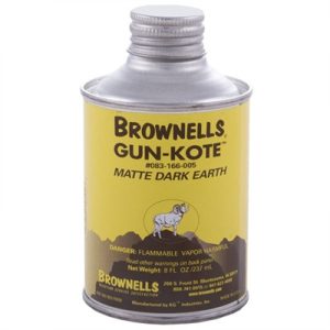 GUN-KOTE OVEN CURE GUN FINISH, 8OZ, MATTE DARK EARTH