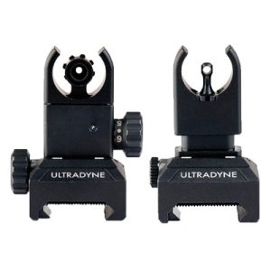 C4 FOLDING FRONT AND REAR SIGHT COMBO UDBLACK
