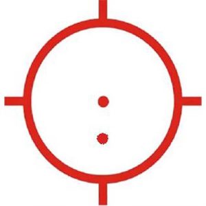 XPS2-2 HOLOGRAPHIC 68MOA RING 1 MOA RED DOTX2 RETICLE BLACK