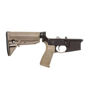 COMPLETE LOWER RECEIVER W/ GUNFIGHTER STOCK FDE
