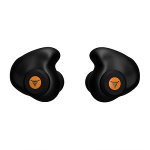 CUSTOM MOLDED PERCUSSIVE SHOOTING EARPLUG, BLACK