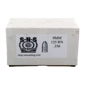 9MM (.356'') 125GR RN LEAD BULLETS 500/BOX