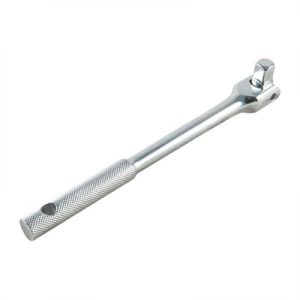 FLEX-HEAD DRIVE HANDLE, 10-1/2''L, 1/2'' SQUARE DRIVE, CHROME