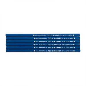MARK-ON ANYTHING PENCILS, WHITE, 6 PACK