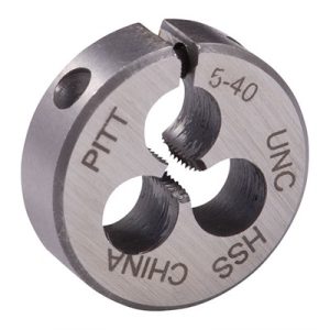 ROUND WIRE GAUGE CARBON DIE 13/16â DIAMETER 5-40 THREAD