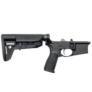COMPLETE WIDEBODY LOWER RECEIVER WITH MOD-2-SOPMOD STOCK BLK