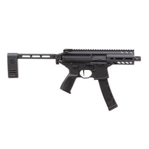 MPX K PCB 9MM LUGER 4.5'' BBL (1)35RD MAG BLACK WITH BRACE