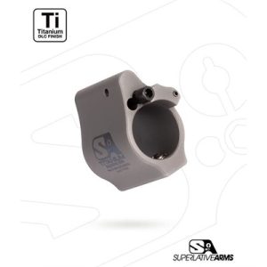 AR-15 SOLID TITANIUM ADJUSTABLE GAS BLOCK .750'' GRAY