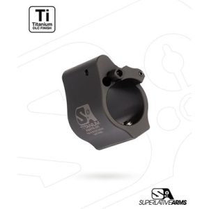 AR-15 SOLID TITANIUM ADJUSTABLE GAS BLOCK .875'' BLACK