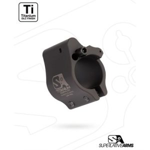 AR-15 CLAMP ON TITANIUM ADJUSTABLE GAS BLOCK .625'' BLACK