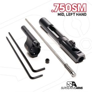 AR-15 ADJ PISTON SYSTEM W/SOLID .750'' GAS BLOCK MIDLENGTH LH
