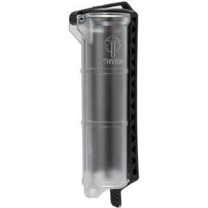 CELLVAULT XL BATTERY STORAGE FOR AAA,CR123 & 18650 CLEAR/BLK