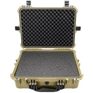 20'' LARGE HARD GEAR CASE W/RAGAR FOAM INSERTS TAN