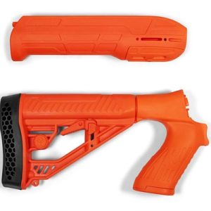 EX PERFORMANCE ADJ STOCK & FOREND FOR MOSS 500/590/88 ORANGE
