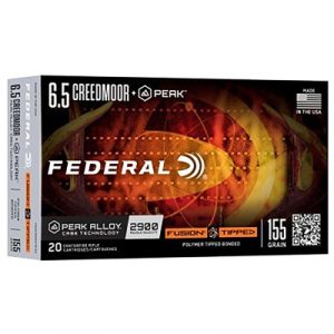 6.5 CREEDMOOR 155GR FUSION TIPPED 20/BOX