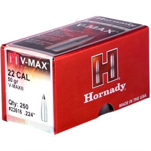 V-MAX .22 CAL. (0.224'') 50GR POLYMER TIP BOAT TAIL 250/BOX