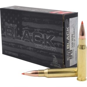 BLACK 308 WIN 155GR A-MAX POLYMER TIP BOAT TAIL 20/BOX
