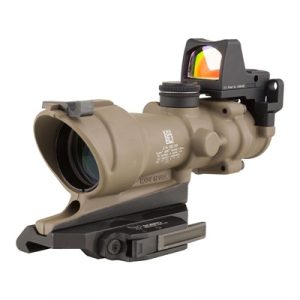 ACOG ECOS 4X32MM FIXED RED CROSSHAIR FDE W/QD MOUNT & RMR